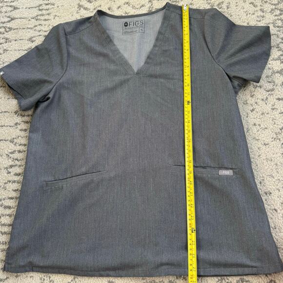 Figs Scrub Top Womens Gray Casma Three Pocket Technical Collection Size XL - Picture 5 of 6